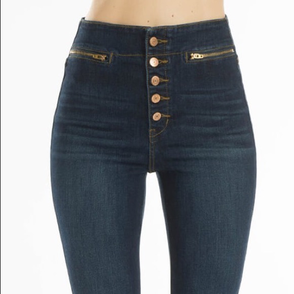 ✨LAST✨ 🥂High Waisted Dark Wash Kancan Jeans🥂 - Picture 4 of 8